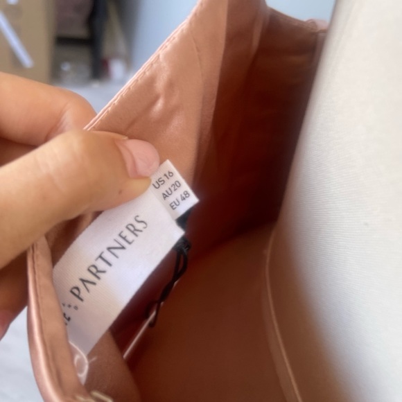 Fame and partners dress- Rosegold silk NWT - Picture 4 of 4